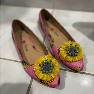 Colorful Penny Loves Kenny Floral Women's Flats 8
